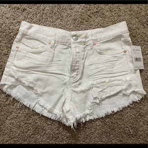 Free People denim shorts